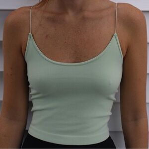 Super Stretchy Pale Green Forever Tank